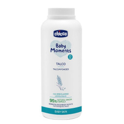 Тальк захисний із рисовим крохмалем Chicco Baby Moments, 150 г (12258.00)