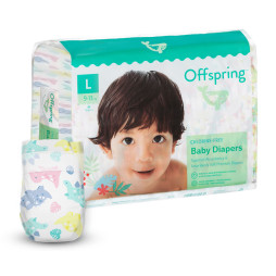 Підгузки Offspring Dinoland, розмір L, 9-13 кг, 36 шт. (DP-OI-FAT-L36P-DNL)