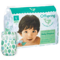 Підгузки Offspring Leave, розмір L, 9-13 кг, 36 шт., арт. DP-OI-FAT-L36P-LEA