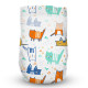 Підгузки Offspring Meow The Cat, розмір NB, до 4 кг, 56 шт. (DP-OI-FAT-NB56P-MTC)