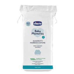 Подушки м'які бавовняні Chicco Baby Moments, 60 шт. (10609.00)
