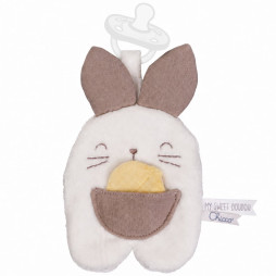 Мягкая игрушка с держателем для пустышки Chicco "Зайчонок DouDou", 12543.00