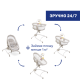 Кроватка-стульчик 4 в 1 Chicco Baby Hug Armonia, 87157.84