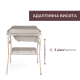 Пеленальный столик с ванночкой Chicco Soft Bubble Armonia, 87186.61