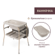 Пеленальный столик с ванночкой Chicco Soft Bubble Armonia, 87186.61
