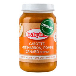 Пюре органічне Babybio з овочів та качки, 200 г, 51064
