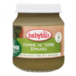 Пюре органічне Babybio з картоплі та шпинату, 130 г, 51045