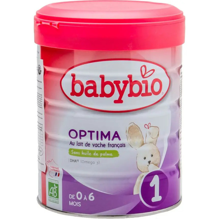 Органічна молочна суміш BabyBio Optima 1, 800 г, для дітей 0-6 міс, 58031 | KIOSK для МАМ