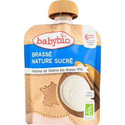 Органічний пудинг Babybio із ферментованого молока без цукру 85 г, 54085