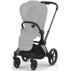 Коляска Cybex Priam Mirage Grey шасі Matt Black 4.0, 5188-02