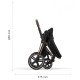 Коляска Cybex Priam Mirage Grey шасі Matt Black 4.0, 5188-02