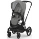 Коляска Cybex Priam Mirage Grey шасі Matt Black 4.0 | Cybex офіційно в Україні