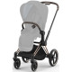 Коляска Cybex Priam Mirage Grey шасі Rosegold 4.0, 51811-02