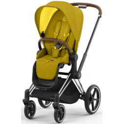Коляска Cybex Priam Mustard Yellow шасі Chrome Brown 4.0, 5185-02