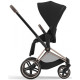 Коляска Cybex Priam Sepia Black шасі Rosegold 4.0, 518-02