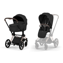 Універсальна коляска Priam 2 в 1 RBA Sepia Black, 526000001