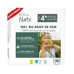 Органічні підгузники Eco by Naty Розмір 4+ (від 9 до 20 кг) 42 шт