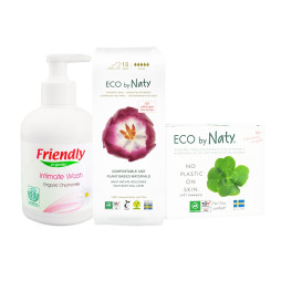 Органічний набір Eco by Naty «Безпечна гігієна для породіллі» 