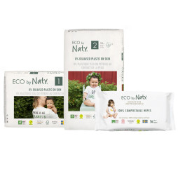 Органічний набір для новонароджених Eco by Naty "0% пластику на шкірі малюка"