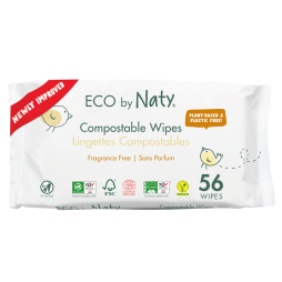 Органічні серветки Eco by Naty без запаху 56 шт, з народження