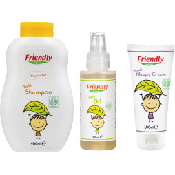 Органічний набір дитячої косметики Friendly Organic "Безпечний догляд"