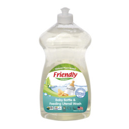 Органічний миючий засіб-концентрат для дитячого посуду, пляшок, сосок Friendly Organic 739 мл