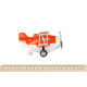 Same Toy Літак металевий інерційний Aircraft світло, музика, помаранчевий, SY8012Ut-1