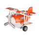 Same Toy Літак металевий інерційний Aircraft світло, музика, помаранчевий | KIOSK для МАМ