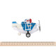 Same Toy Літак металевий інерційний Aircraft синій, SY8013AUt-2