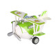 Same Toy Літак металевий інерційний Aircraft світло, музика, зелений | KIOSK для МАМ