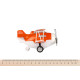 Same Toy Літак металевий інерційний Aircraft помаранчевий