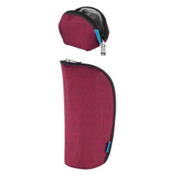 Набір Nuvita MyMia термос для пляшки, чохол для пустушки, бордовий, NV8806BORDEAUX