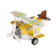 Same Toy Літак металевий інерційний Aircraft жовтий | KIOSK для МАМ