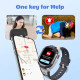 Дитячий годинник-телефон Mibro P6, 1.4", 240x280, GPS, 2MP, 900мА·год, 2АТM, сірий
