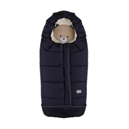 Зимовий конверт Nuvita 9605 Cuccioli Junior Ведмедик, темно-синій з бежевим (NV9605CUCCIOLOJRBLUE)