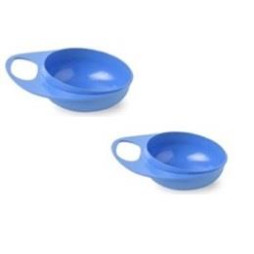 Тарілка Nuvita Easy Eating, глибока, синій, 2 шт. (NV8431Blue)
