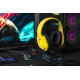 Гарнітура ігрова 2E GAMING HG340, mini-jack/dual 3.5мм, RGB, 2м, жовтий