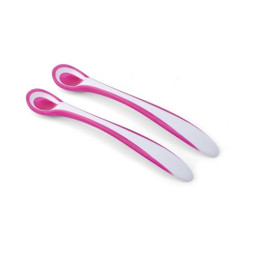 Набір термоложок Nuvita Easy Eating, рожевий, 2 шт. (NV8485Pink)
