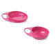 Набір тарілок Nuvita Easy Eating, рожевий, 2 шт. (NV8461Pink) | KIOSK для МАМ