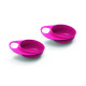 Тарілка Nuvita Easy Eating, глибока, рожевий, 2 шт. (NV8431Pink)