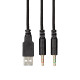 Гарнітура ігрова 2E GAMING HG340, mini-jack/dual 3.5мм, RGB, 2м, чорний