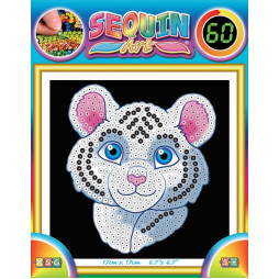 Набір для творчості Sequin Art 60 Білий тигр 17*17см