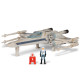 Star Wars Ігрова колекційна фігурка Medium Vehicle Транспорт та фігурка X-Wing (Blue 1) + Antoc Merric & R2-R9 12.5см | KIOSK для МАМ
