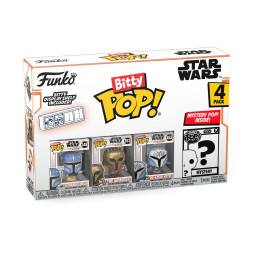 Набір подарунковий Funko POP (Bitty): Star Wars - Heavy Mandalorian 4pk, 889698754514