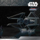 Star Wars Ігрова колекційна фігурка Small Vehicle Транспорт та фігурка TIE Interceptor 7.5см, арт.erc1-SWJ0078 