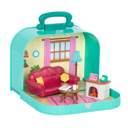 Li`l Woodzeez Кейс блакитний (Вітальня) з аксесуарами, WZ6599Z