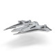 Star Wars Ігрова колекційна фігурка Medium Vehicle Транспорт та фігурка Kom'rk-Class Mandalorian Starfighter 12.5см, арт.erc1-SWJ0019 