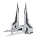 Star Wars Ігрова колекційна фігурка Medium Vehicle Транспорт та фігурка Kom'rk-Class Mandalorian Starfighter 12.5см, арт.erc1-SWJ0019 