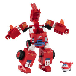 Super Wings Конструктор-трансформер Small Blocks 2в1 Buildable Transforming Vehicle Джетт (Jett)