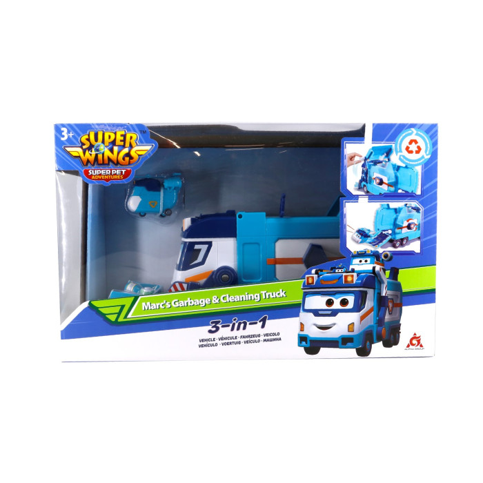 Super Wings Ігровий набір Вантажівка Марка для сміття та прибирання